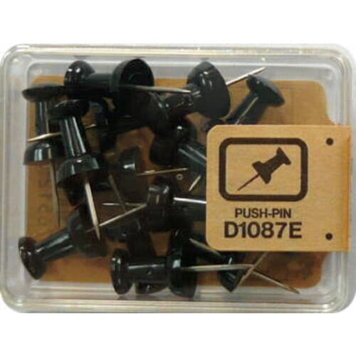 ダルマ画鋲 15本 アースン 黒 5個