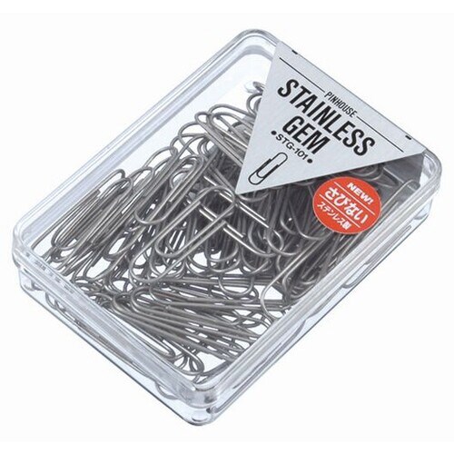 ステンレス大ゼムクリップシルバー30g 5個