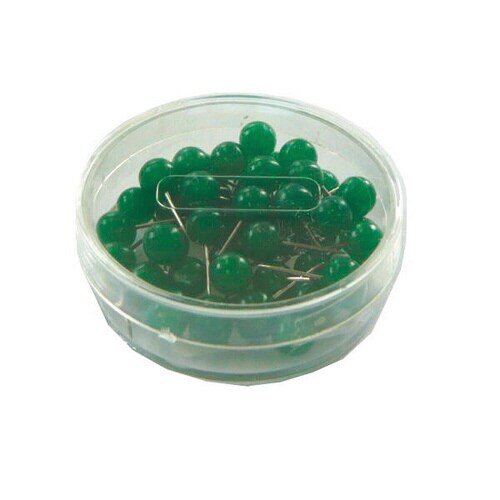 豆マップ画鋲 45本 緑 5個