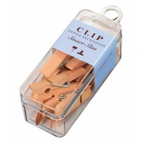 スマートスリム木製ピンチS8個 木製 5個