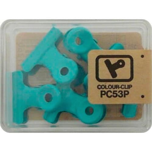 豆 カラー目玉クリップ 5コ あさぎ 5個