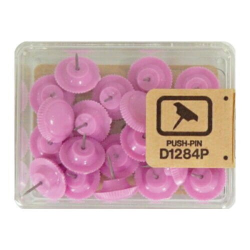 カラー画鋲 20本 パステル うす紫 5個