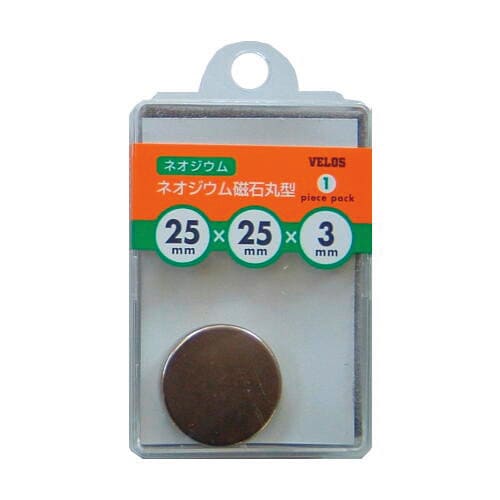 ネオジウム磁石 丸型 Ф25x5mm 1コ 5個