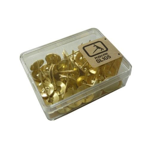 ザ・ロング画鋲 40本 ゴールド 5個