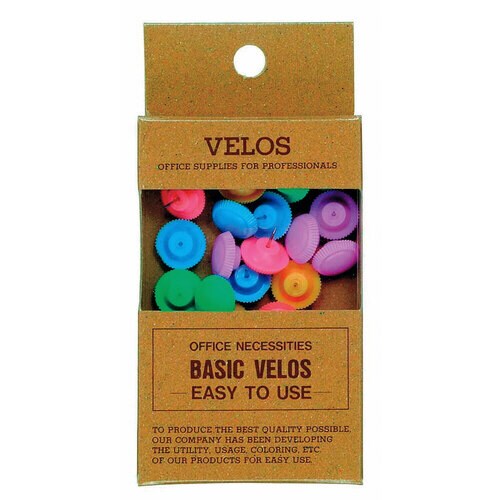 ニューパック カラー画鋲 パステル 20本 5枚