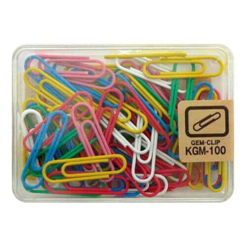 カラーゼムクリップ 大 カラーMIX 60本 5個