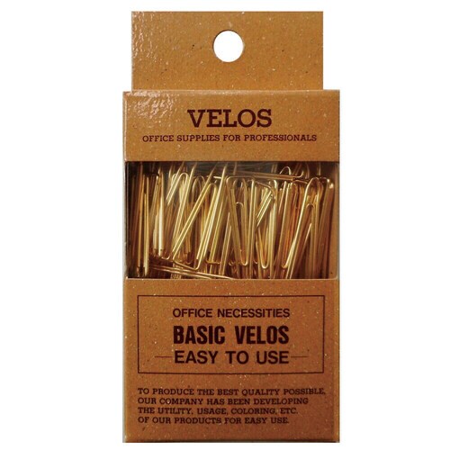 ニューパック大Vゼムクリップゴールド36g 5枚