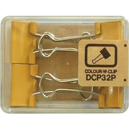 小 カラーWクリップ 4コ とうもろこし黄 5個