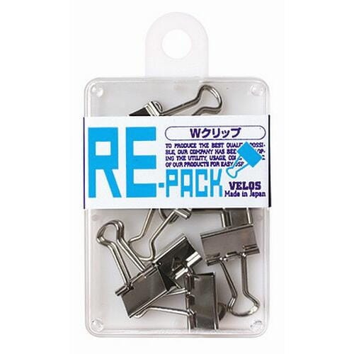 リ・パック 豆 Wクリップ シルバー 8コ 5個