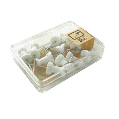 ダルマロング画鋲 11本 白 5個