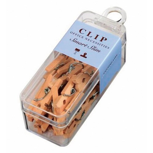 スマートスリム木製ピンチミニ20個 木製 5個