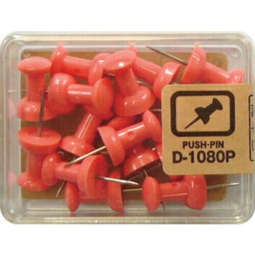 ダルマ画鋲 15本 パステル うすピンク 5個