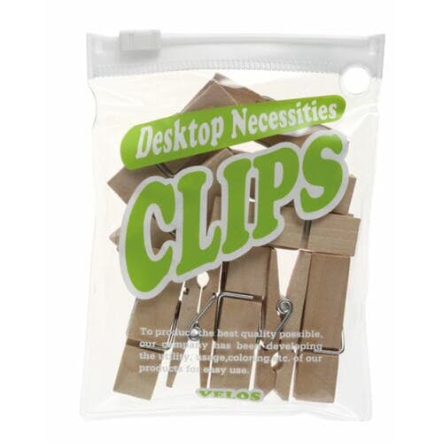 クリアケースパック木製ピンチワイドM45mm50個