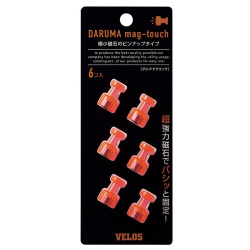 ダルママグタッチ 6P クリアピンク 5枚