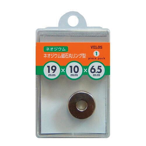ネオジウム磁石リング型Ф19x10xФ6.5 5個