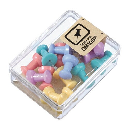 ダルマ画鋲 15本 パステルMIX 5個