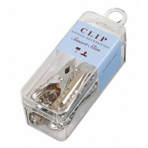 スマートスリム小アルミモダンピンチ4個シルバー5個