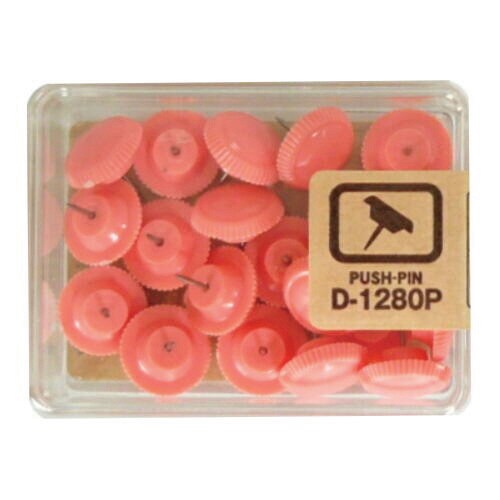 カラー画鋲 20本 パステル うすピンク 5個