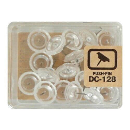 カラー画鋲 20本 透明 5個