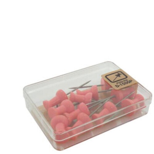 ダルマロング画鋲 11本 パステル うすピンク5個