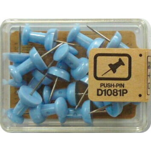 ダルマ画鋲 15本 パステル 青ふじ 5個