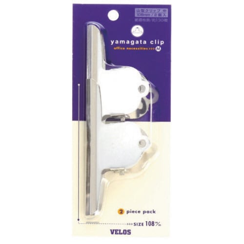 中 山型クリップ シルバー 2コ 5枚