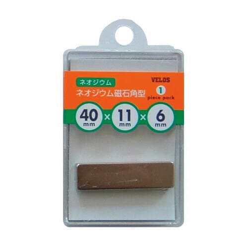 ネオジウム磁石 角型 40x11x6 1コ 5個