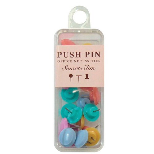 スマートスリムカラー画鋲 パステル 20本入 5個