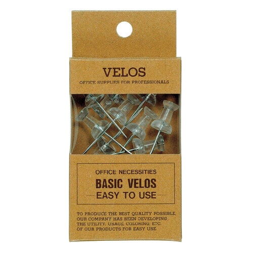 ニューパック ダルマロング画鋲 透明 10本 5枚