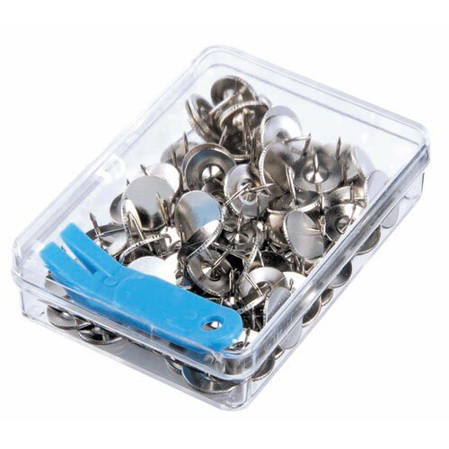 二重画鋲 ニッケル 60本 シルバー 5個