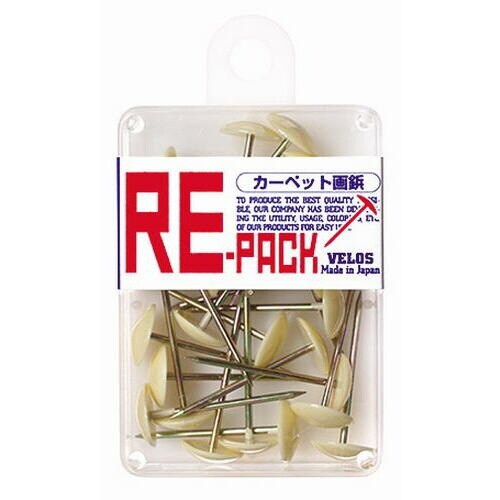リ・パック カーペット画鋲 ベージュ 25本 5個