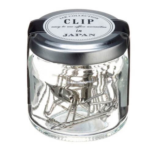 ジャーコレクション小ワイヤーWクリップ 銀 20個