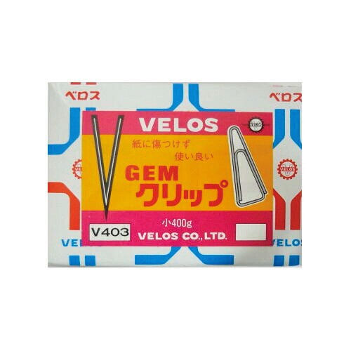 紙箱入り小Vゼムクリップ ゴールド 400g 5箱