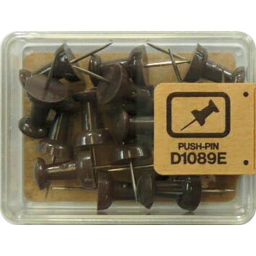 ダルマ画鋲 15本 アースン 濃茶 5個