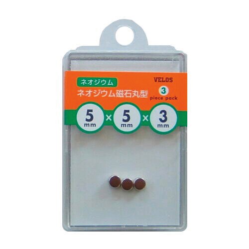 ネオジウム磁石 丸型 Ф5x3mm 3コ 5個