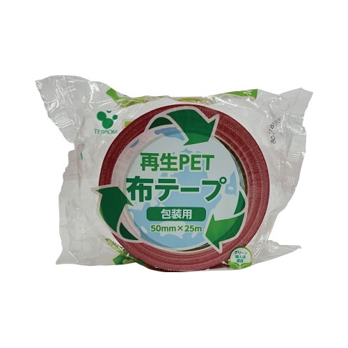 再生PET布テープNo.1605 赤 50mm