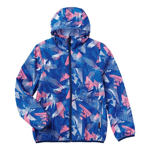 軽量コンパクトパーカ 幾何ピンク 3L