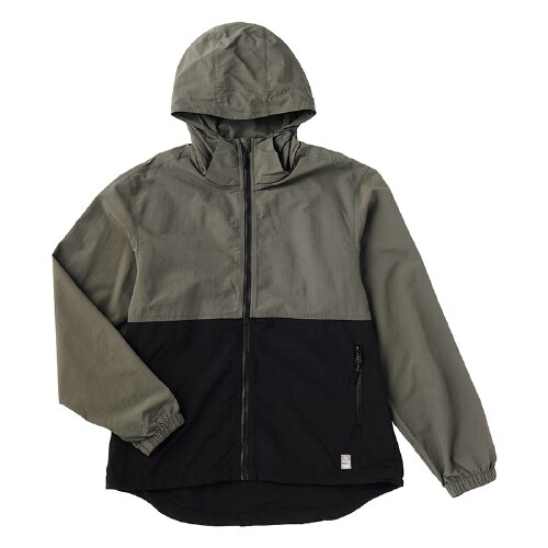 ナイロンタスランウインドブレーカ チャコール 3L