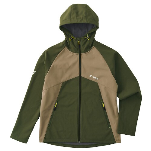 防風裏フリースジャケット カーキ 3L