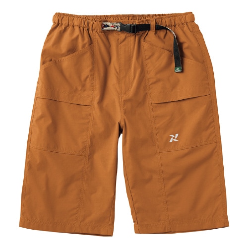 ナイロンリップショートパンツ ブラウン L