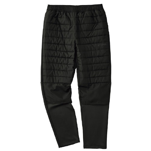 グラフェン中綿ニットコンビパンツ ブラック LL