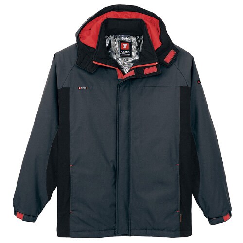 防寒ジャケット チャコール×ブラック 5L