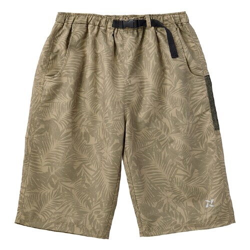 水陸両用ショートパンツ ベージュ(葉柄) M