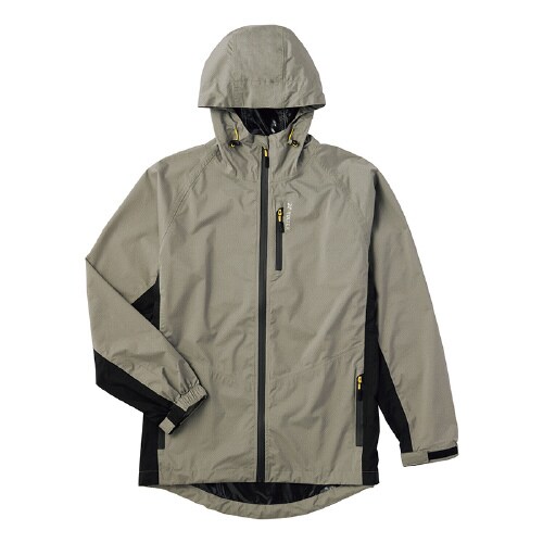 ストレッチレインジャケット 杢グレー 4L