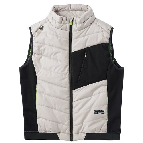 中綿ベスト シルバーグレー S