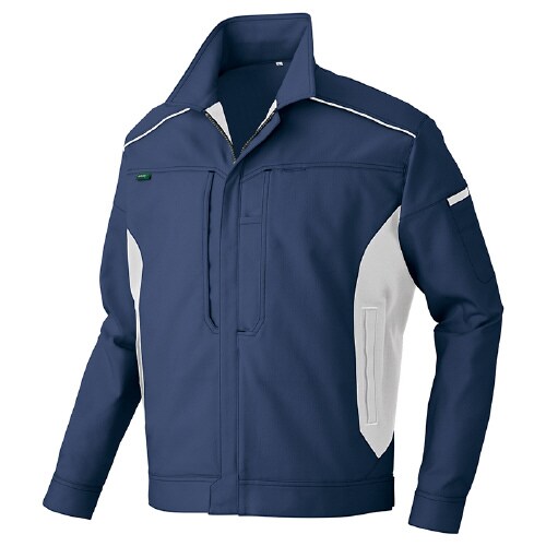 長袖ブルゾン ネイビー×シルバーグレー SS