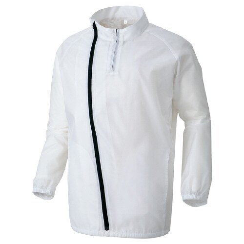 フロントプリンタブルブルゾン ホワイト S