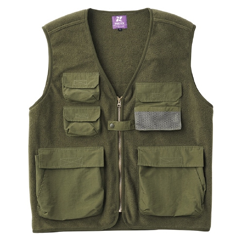 フリースユーティリティーベスト カーキ LL