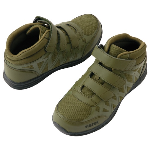 セーフティシューズ カーキ 23.5