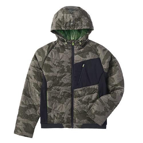 中綿パーカジャケット カモグレー L